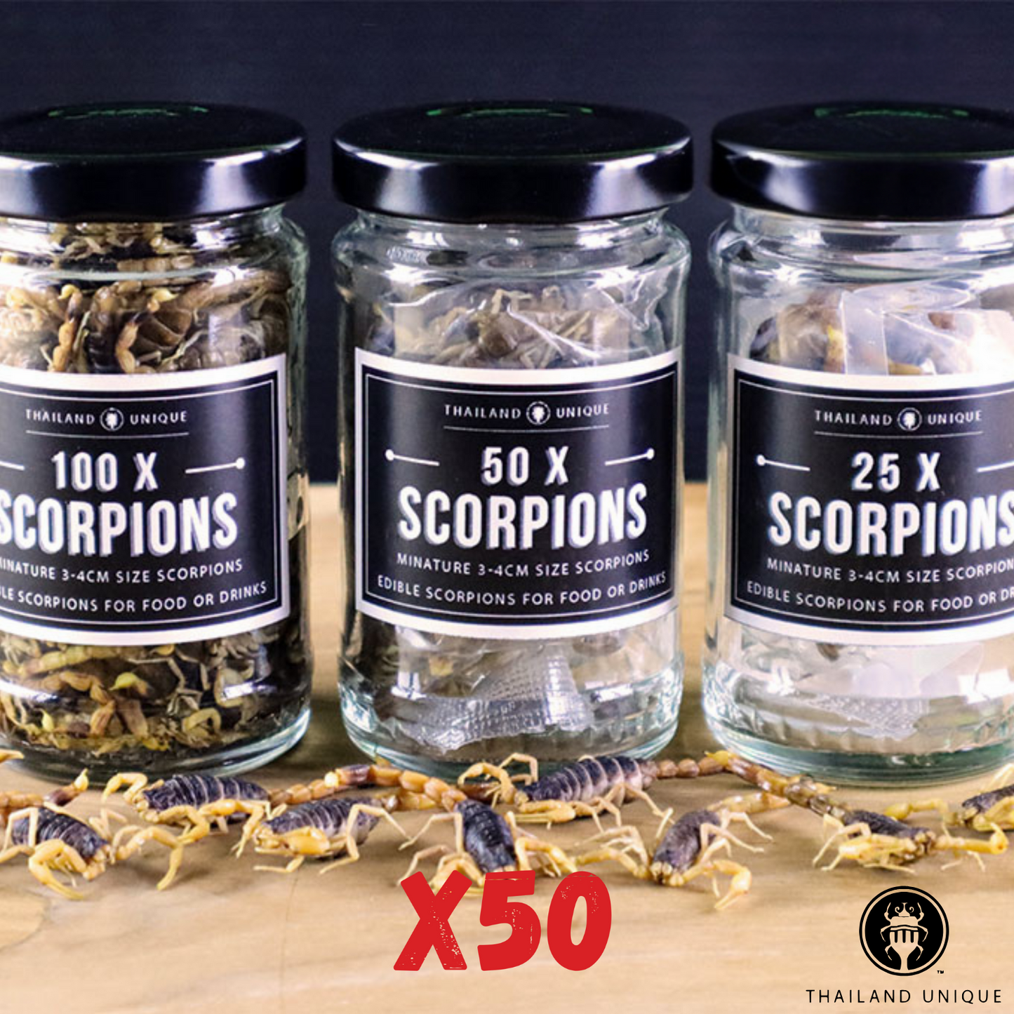 Scorpioni edibili x50
