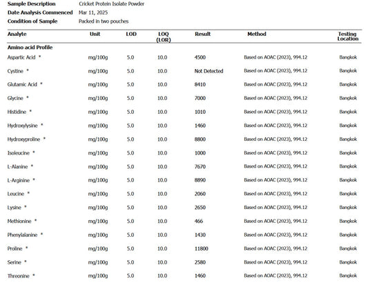 Proteine isolate di grillo 100g Acheta Domesticus