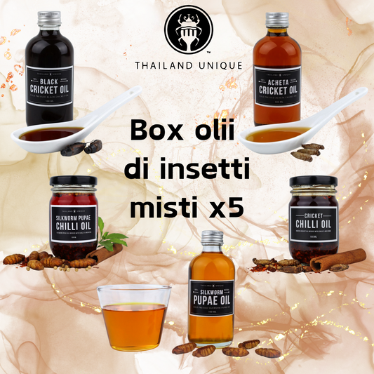 Box olii di insetti misti x5