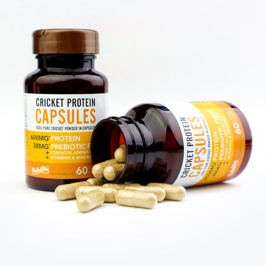 Capsule di proteine di grillo